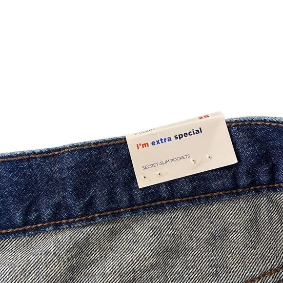 OLD Navy Raw hem shorts Size 28 High-rise slouchy Straight secret slim pockets - Picture 3 of 8